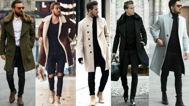 'Long Winter Jacket Design For Men\'s | How To Style In Long Coat Combination'