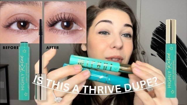 'IS THIS A THRIVE DUPE??  Milani Highly Rated Lash Extensions Mascara Review & Demo LYS Vita Liberata'