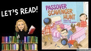 'PASSOVER SCAVENGER HUNT by Shanna Silva | Kids Books Read Aloud | Passover'