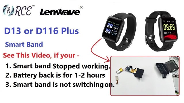 'D13 / D116 Plus Smart Band - Common Questions, Parts and Issues'