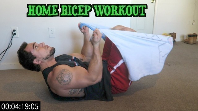 'Intense 5 Minute At Home Bicep Workout'