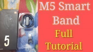 'Smart Band M5 Unboxing and full review