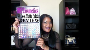 'BH Cosmetics 88 cool matte palette review + swatches'