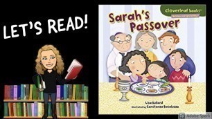 'SARAH\'S PASSOVER by Lisa Bullard | Kids Books Read Aloud | Passover'