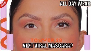 'NEXT VIRAL MASCARA? *new* TOWER 28 MAKEWAVES MASCARA REVIEW+WEAR TEST *fine/flat lashes*|Magdaline'