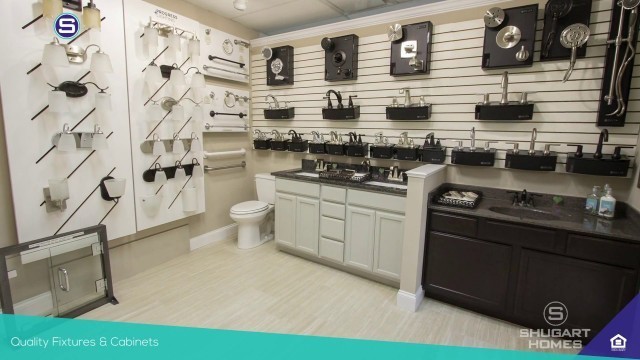 'Shugart Homes Design Center Tour - New Home Bathroom Design'