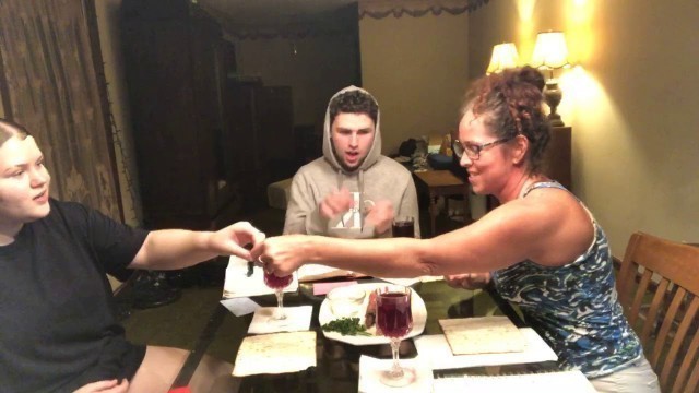 'Passover with the Russell’s. My kids are so full of joy!'