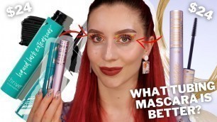 'NEW!!! Tarte Tartelette Tubing Mascara VS Thrive Causemetics Liquid Lash Extensions Mascara'