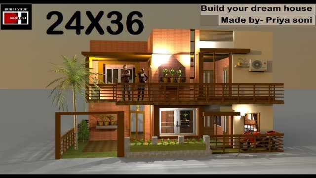 '24 X 36 home design made by priya soni on build your dream house'