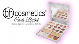 'BH Cosmetics Carli Bybel Deluxe Edition Eyeshadow Palette | SWATCHES'