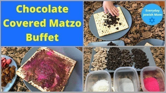 'Chocolate Covered Matzo Buffet / Passover Desserts / Candy Making for Kids'