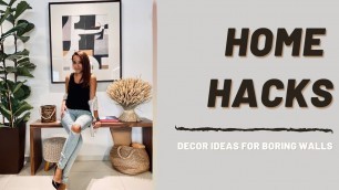 'Home Hacks | Decor Ideas for boring walls | Interior Design'