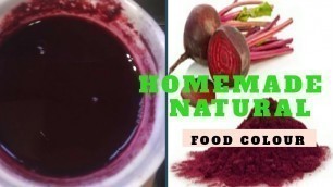 'How To Make Natural Food Colour At Home'