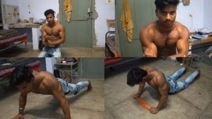 'FULL BODY HOME WORKOUT NO GYM//INDIA'
