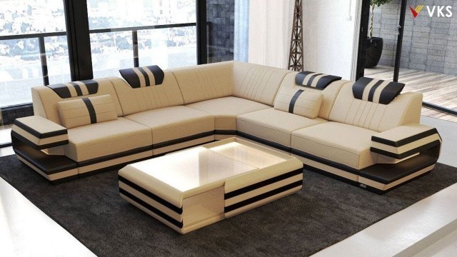 'Modern Sofa Set Interior Design Ideas | Living Room Corner Sofa Design | U Shaped Sofa Design'