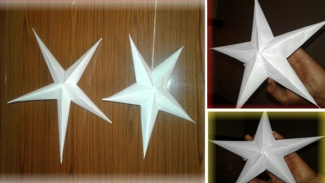 'How To Make Christmas Paper Star ||Craft Paper star Home decorating#3'