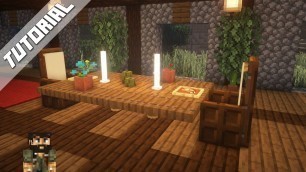 'Minecraft Tutorial : Dining Room Table : Interior Design Decoration'