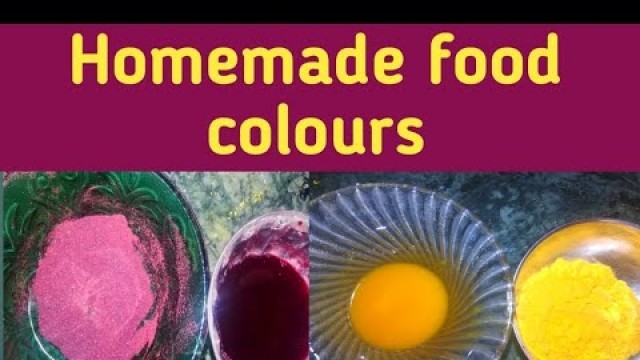 'Natural food colours at home|Homemade food colour in telugu|organic food colour|100% natural'
