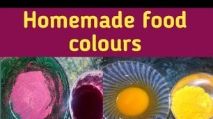 'Natural food colours at home|Homemade food colour in telugu|organic food colour|100% natural'