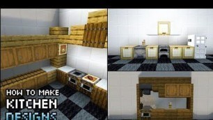 'Minecraft interior design: How To Make 3 Simple And Easy Kitchen Design'