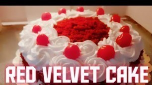 'How to make Red Velvet Cake /No food colour, Without oven /ABI\'S KITCHEN'