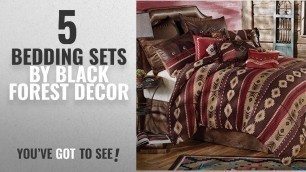 'Top 10 Black Forest Decor Bedding Sets [2018]: Desert Horizon Southwest Rustic Bed Set - Queen -'