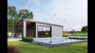'Modern Prefab Container Home in Switzerland | 3D Walkthrough Animation Archviz'