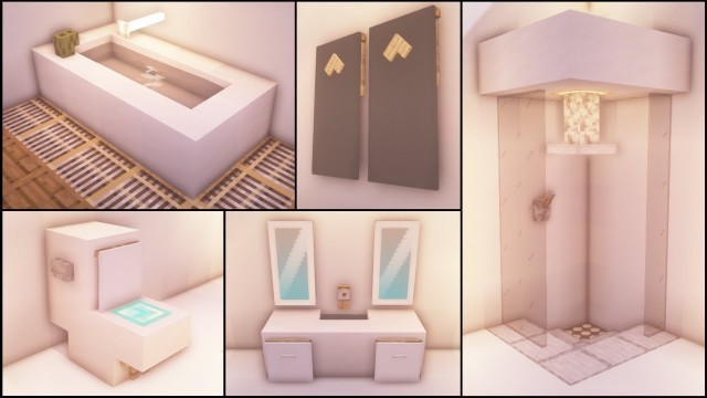 'Minecraft: 40+ Bathroom Build Hacks and Ideas'