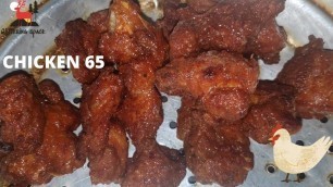 'CHICKEN 65  Recipe | How to make chicken 65 @home |  NO FOOD  COLOUR   #glitteringspace'