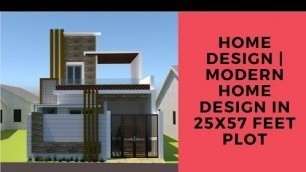 'Home Design | Modern Home Design in 25x57 Feet Plot'