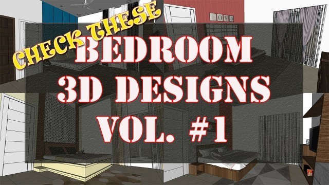 'Check These Bedroom 3D Design Vol #1 | #Bedroom #3D #Design'