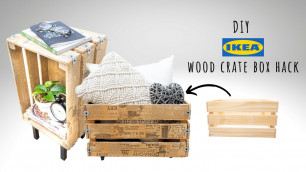 'IKEA wooden crate decorating ideas - DIY IKEA hacks 2020 [Pinterest inspired, Knagglig box]'
