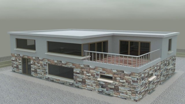 'Blender 3D House Design'