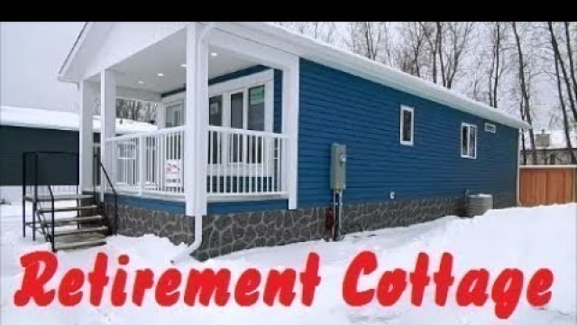 'New 16 x 44  Retirement Cottage Mobile Home tour. 2 bedroom 1 bath (705 sq,ft). Winnipeg Canada'