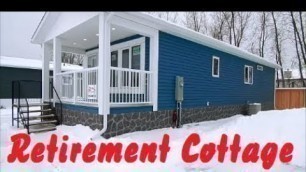 'New 16 x 44  Retirement Cottage Mobile Home tour. 2 bedroom 1 bath (705 sq,ft). Winnipeg Canada'