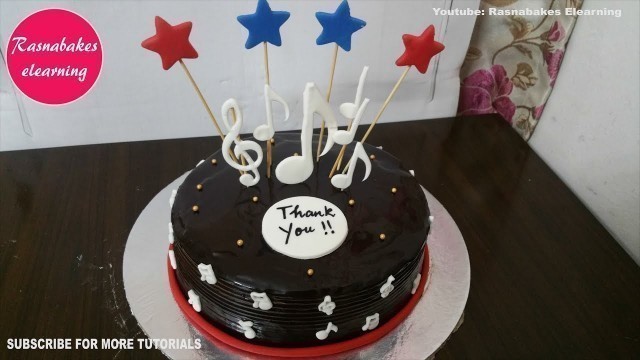 'music theme birthday cake design ideas decorating tutorial video at home classes courses'