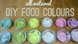 'all natural DIY food colouring (coloring) tested in buttercream frosting - vegan - how to make'