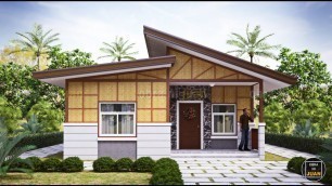 '3 BEDROOM BUNGALOW HOUSE DESIGN - AMAKAN NATIVE HOUSE 100 SQM'