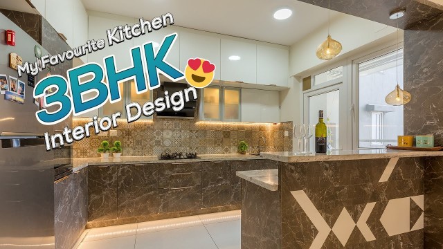 '3 BHK Interior Design | Poonam Bansal\'s Home Tour | My Favourite Kitchen Design: Modern and Elegant'