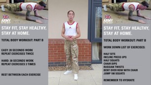 'Home Fitness - Wk 3 Session 3 - Total Body | Coronavirus Support | British Army'