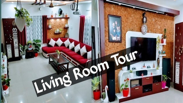 'Living Room Tour | Living Room Décor Ideas |  Home Theatre Set Up |  Indian Living Room Tour 2020'