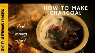 'How to make Charcoal at Home | Smoking recipes | Dhungar Method | Sunday Afternoon Cooking'