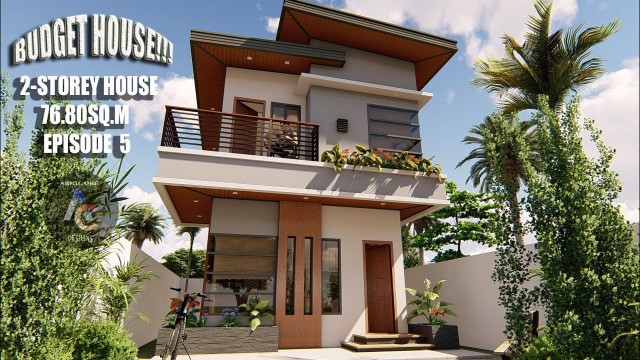 'Low cost 2-storey House Design(Budget House)'