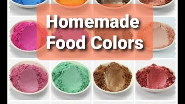 'How to make powder ediable colors at home/ food colors making'