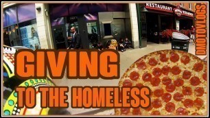 'Riders Try to Give Pizza to the Homeless'