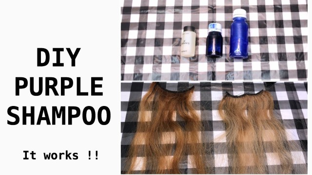 'Get Rid of Brassy hair at home with food color - DIY Purple shampoo that works from your kitchen'