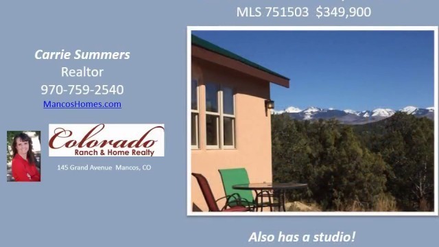 'Passive Solar Home for Sale in Mancos, Colorado'