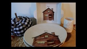 'Rae Dunn & Home Decor Haul Log Cabin & Sweater Weather candle 2019'