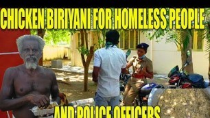 '150 biriyani for homeless people and police officer