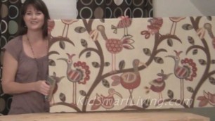 'How to Make Fabric Wall Art Panels Home Decorating DIY Project'